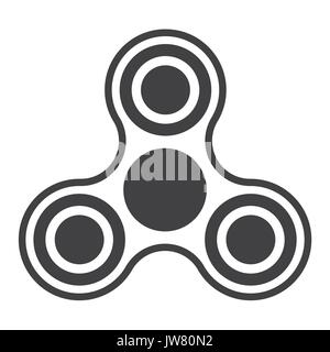 Spinner. Neue populäre Anti-Stress-Spielzeug. Vector Illustration. Stock Vektor