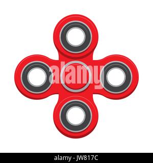 Spinner. Neue populäre Anti-Stress-Spielzeug. Vector Illustration. Stock Vektor