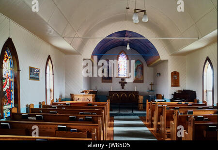 Amerika, Kanada, Québec,, Québec Maritime, Madeleine Inseln, La Grande Entrée Island, St. Peter in der Kirche Stockfoto