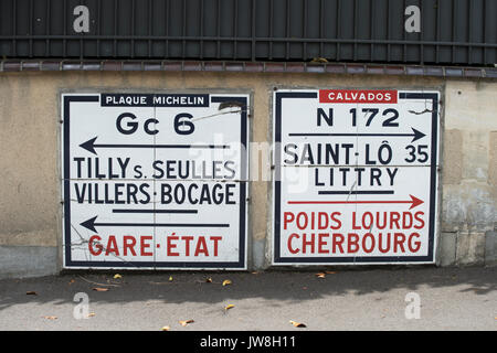 Bayeux, Calvados, Normandie, Frankreich. August 2017 Bayeux ist eine französische Gemeinde im Département Calvados in der Normandie, in Nordwesten von Frankreich. Bayeux ist die Heimat o Stockfoto
