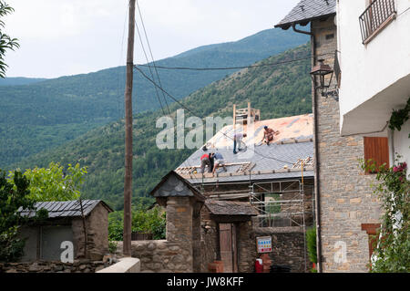 Esterri d'Aneu, Pyrenäen, Katalonien, Spanien. Stockfoto