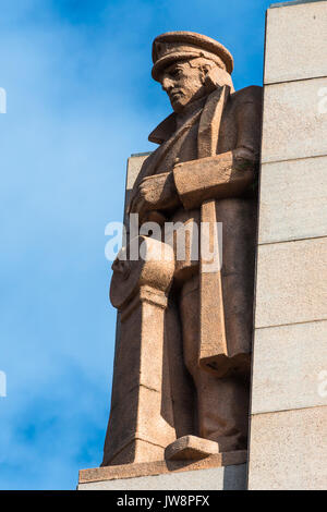 Closeup Detail der ANZAC War Memorial, Hyde Park, Sydney, New South Wales, Australien. Stockfoto