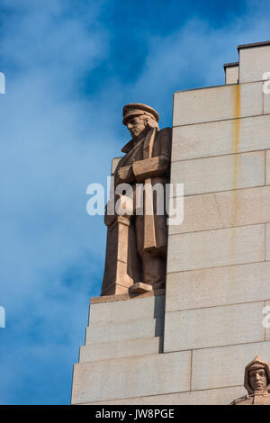 Closeup Detail der ANZAC War Memorial, Hyde Park, Sydney, New South Wales, Australien. Stockfoto