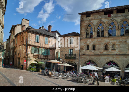 Europa, Frankreich, Royal, Lot, Figeac Stadt, Quadrat Stockfoto