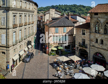Europa, Frankreich, Royal, Lot, Figeac Stadt, Quadrat Stockfoto