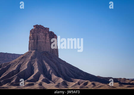 Die Bildung als Chimney Rock bekannt ist auf der Ute Berg Reservierung im südwestlichen Colorado. Stockfoto