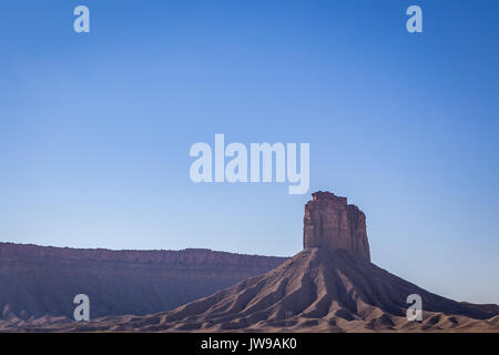 Die Bildung als Chimney Rock bekannt ist auf der Ute Berg Reservierung im südwestlichen Colorado. Stockfoto