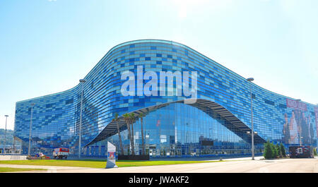 Russland - 11. Juli 2017 Sotschi Olympic Park. Ice Palace Stockfoto