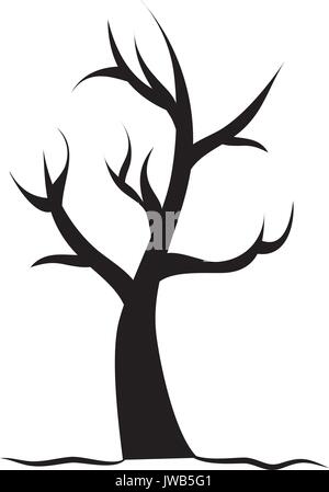 Trockenen Baum isolierte Symbol Vektor illustration Design Stock Vektor