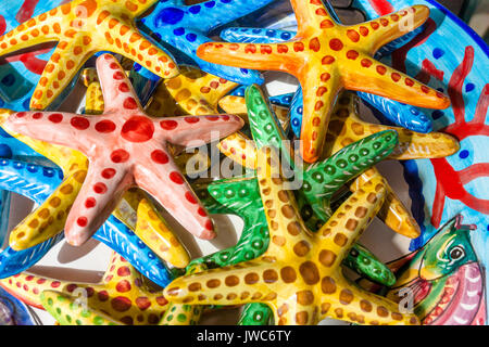 Küste von Amalfi, keramische Produktion Stockfoto