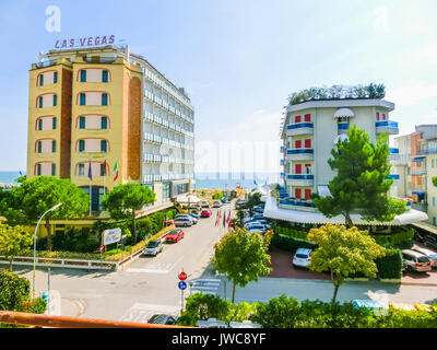 Sunny View bei einer von der Straße Stockfoto