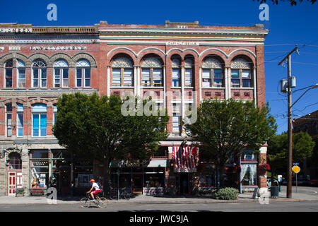 Kapitän Tibbals Gebäude (1889), jetzt Palace Hotel, Water Street, Port Townsend, Washington, USA, Nordamerika Stockfoto