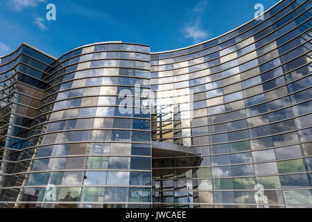 Te Puna o Waiwhetu, Kunstgalerie, moderne Gebäude aus Glas, Christchurch, Canterbury, South Island, Neuseeland, Ozeanien Stockfoto