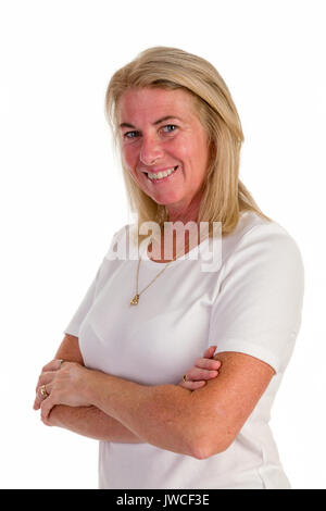 Attraktive Frau Ende der 40er, 40er Jahren. Stockfoto