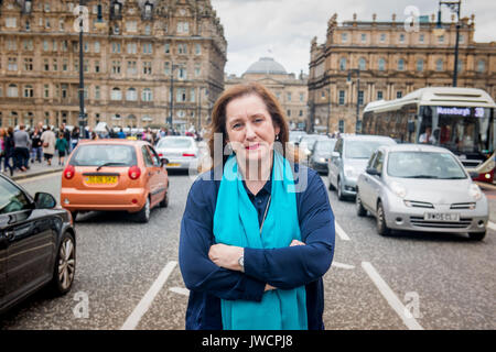 Cllr Lesley Macinnes SNP Stadtrat für Liberton/Gilmerton Verkehr und Umwelt Convener Stockfoto