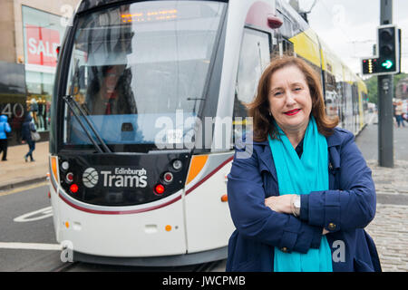 Cllr Lesley Macinnes SNP Stadtrat für Liberton/Gilmerton Verkehr und Umwelt Convener Stockfoto