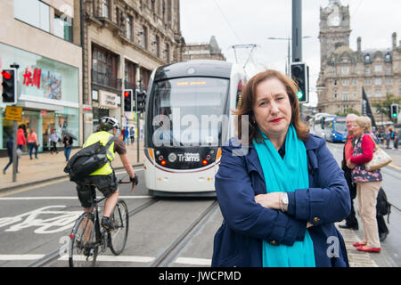 Cllr Lesley Macinnes SNP Stadtrat für Liberton/Gilmerton Verkehr und Umwelt Convener Stockfoto