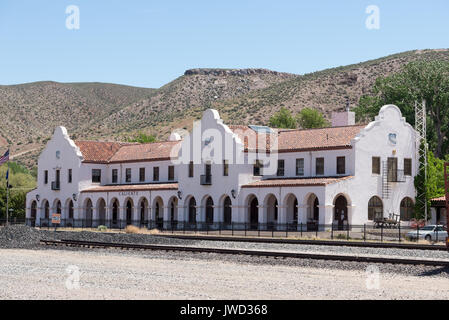 Caliente Railroad Depot in Caliente, Nevada. Stockfoto