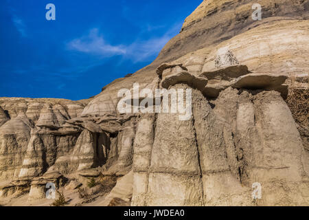 Hoodoos im dramatischen erosional Landschaft von Bisti De-Na-Zin Wilderness / in der Nähe von Farmington, New Mexico, USA Stockfoto