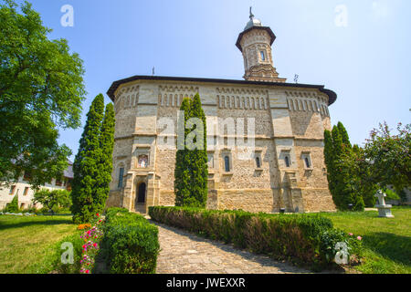 Dragomirna Kloster Kirche ist das höchste mittelalterliche Kloster von Bucovina (nördlichen Moldau), UNESCO-Weltkulturerbe. Stockfoto