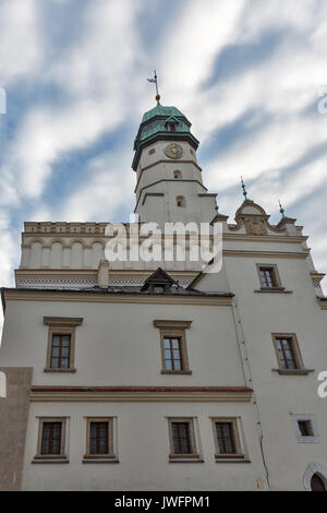 Kazimierz Rathaus mit Seweryn Udziela Ethnografischen Museum Wolnica oder Platz der Freiheit im Zentrum des Jüdischen Viertels. Stockfoto