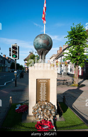 War Memorial High Street Royal Wootton Bassett Wiltshire England Großbritannien Stockfoto