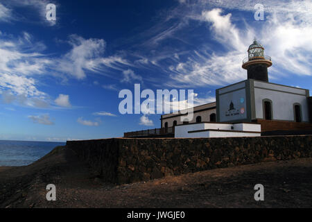 Punta Jandía Leuchtturm, Fuerteventura, Kanarische Inseln, Spanien Stockfoto