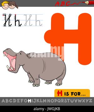 Cartoon Animal Alphabet lernen Diagramm mit Cartoon Tier ...