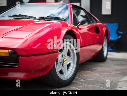 Schönen Ferrari bei der jährlichen Bradford Classic Car Show, im August 2017 getroffen Stockfoto