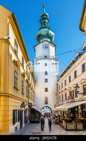 St. Michael Tor, Bratislava, Slowakei Stockfoto