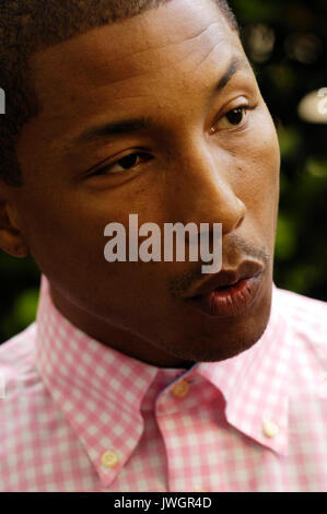 Pharrell Williams besucht Brooklyn Element Media Day Beverly Wilshire Hotel August 1,2009 Beverly Hills, Kalifornien. Stockfoto