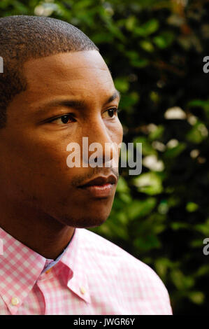 Pharrell Williams besucht Brooklyn Element Media Day Beverly Wilshire Hotel August 1,2009 Beverly Hills, Kalifornien. Stockfoto