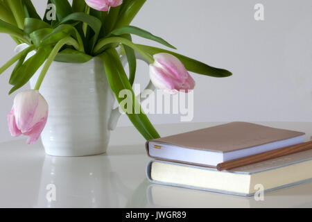 Farbe Bild von Rosa Tulpen Stockfoto