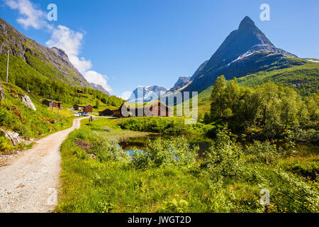 Das Tal Innerdalen Tal schöne Wanderziele, Norwegen Stockfoto