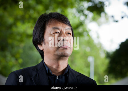 Edinburgh, Großbritannien. 12. August 2017. Liu Zhenyun, der chinesische Schriftsteller, beim Edinburgh International Book Festival. Edinburgh, Schottland. Gary Doak/Alamy leben Nachrichten Stockfoto