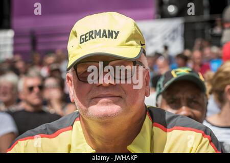 London, Großbritannien. 12 Aug, 2017. Wolfgang Kühne, Deutscher Trainer, folgt der IAAF Weltmeisterschaften in London, UK, 12. August 2017. Foto: Bernd Thissen/dpa/Alamy leben Nachrichten Stockfoto