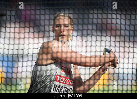 Julia HARTING, Deutschland, Aktion, Qualifikation Diskuswerfen der Frauen am 11.08.2017 Wirtschaft Championships 2017 in London/Grossbritannien, vom 04.08. - 13.08.2017. | Verwendung weltweit Stockfoto