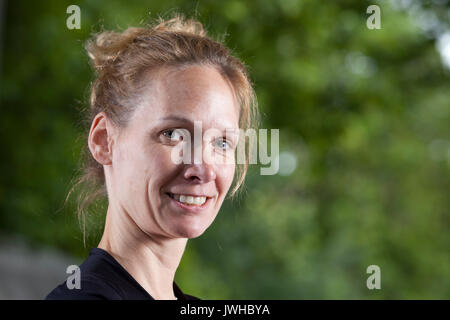 Edinburgh, Großbritannien. 12 Aug, 2017. Andrea Hoffmann, deutscher Autor und Journalist, beim Edinburgh International Book Festival erscheinen. Edinburgh, Großbritannien. 12 Aug, 2017. Bild von der Credit: GARY DOAK/Alamy leben Nachrichten Stockfoto