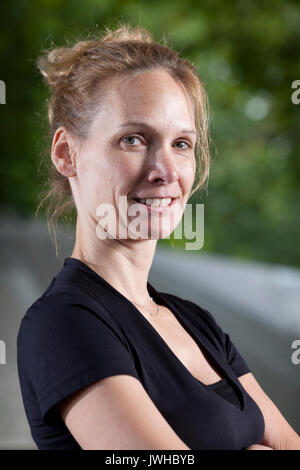 Edinburgh, Großbritannien. 12 Aug, 2017. Andrea Hoffmann, deutscher Autor und Journalist, beim Edinburgh International Book Festival erscheinen. Edinburgh, Großbritannien. 12 Aug, 2017. Bild von der Credit: GARY DOAK/Alamy leben Nachrichten Stockfoto