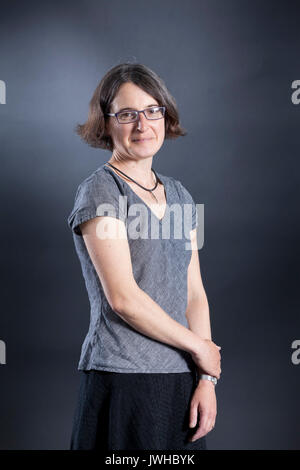 Edinburgh, Großbritannien. 12 Aug, 2017. Sarah Moss, der schottische Autor, beim Edinburgh International Book Festival erscheinen. Edinburgh, Großbritannien. 12 Aug, 2017. Bild von der Credit: GARY DOAK/Alamy leben Nachrichten Stockfoto