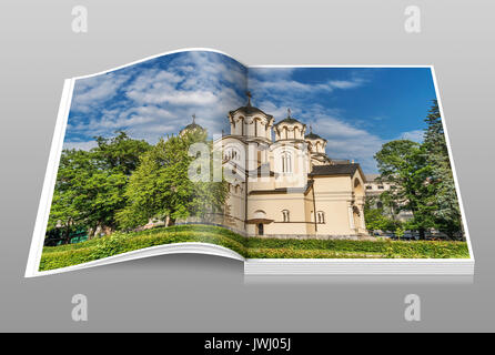 Sts. Cyrill und Methodius Kirche ist die einzige Serbisch-orthodoxe Kirche in Ljubljana, Slowenien, Europa Stockfoto