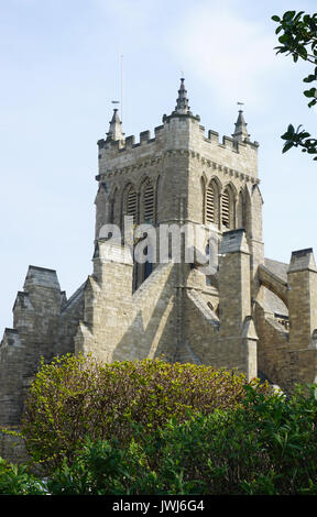 St Hilda mittelalterliche Alte Kirche Landspitze Hartlepool, England Stockfoto