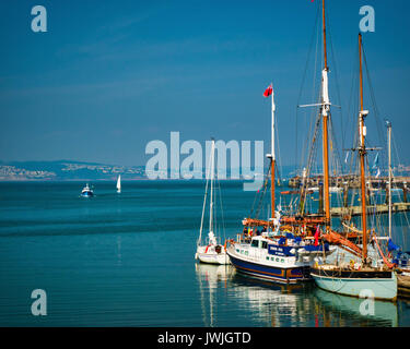 De - Devon: Hafen von Brixham Stockfoto