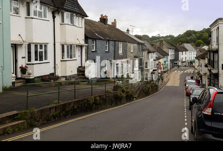 Church Street, Modbury, Devon, einer historischen Stadt in South Hams Bezirk Stockfoto
