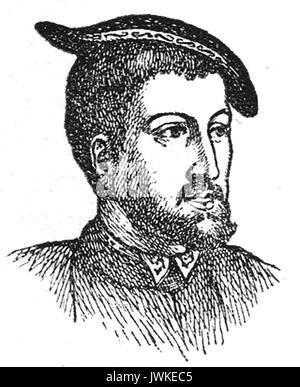 Eine frühe Porträt von König Karl V 5. Stockfoto