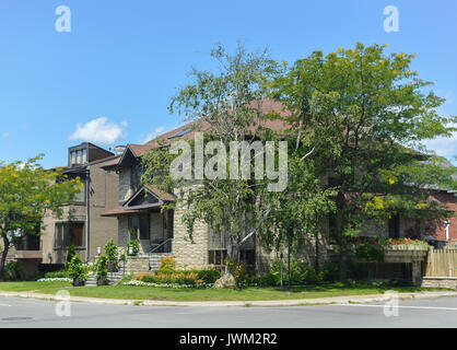 Altes Haus in Montreal Downtown in der Nähe von Mont Royal Central Park in Kanada Stockfoto