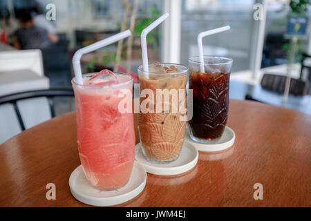 Vietnamesische Eis Kaffee, Getränke auf dem Tisch Stockfoto
