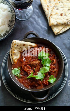 Rindfleisch und rote Rüben curry Stockfoto