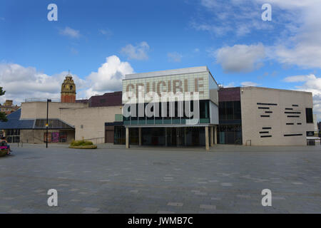 Crucible Theatre in Sheffield, South Yorkshire, UK. Stockfoto