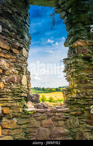 Dunbrody Ruinen der Abtei Windows durch Rock Stockfoto